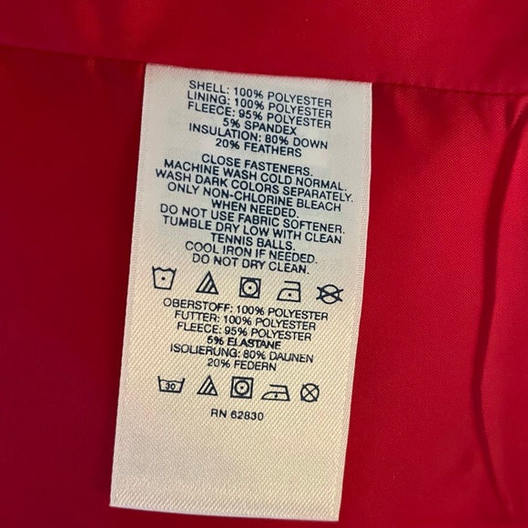 NWT Lands End Red Down Puffer Vest XS - Picture 5 of 8